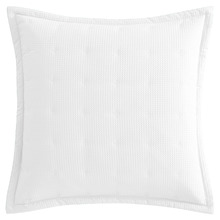 Ascot Waffle Cotton-Blend European Standard Pillow Sham